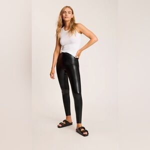 Commando Black Faux Leather Leggings